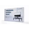 Soporte de monitor de sobremesa GEMBIRD MS-TABLE-01 – una pantalla, capacidad 20 kg, negro, ajuste manual de altura 100–140 mm