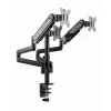 Soporte para monitor GEMBIRD MA-DA3-01 pinza de mesa/pasacables de 3 brazos para hasta 3×27