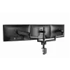 Soporte para monitor GEMBIRD MA-DA3-01 pinza de mesa/pasacables de 3 brazos para hasta 3×27