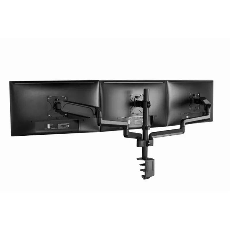 Soporte para monitor GEMBIRD MA-DA3-01 pinza de mesa/pasacables de 3 brazos para hasta 3×27