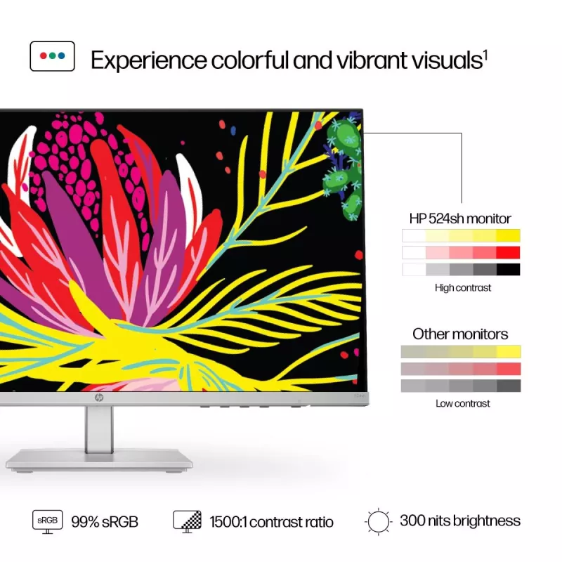 HP Monitor de sobremesa - Series 5 524sh - 24