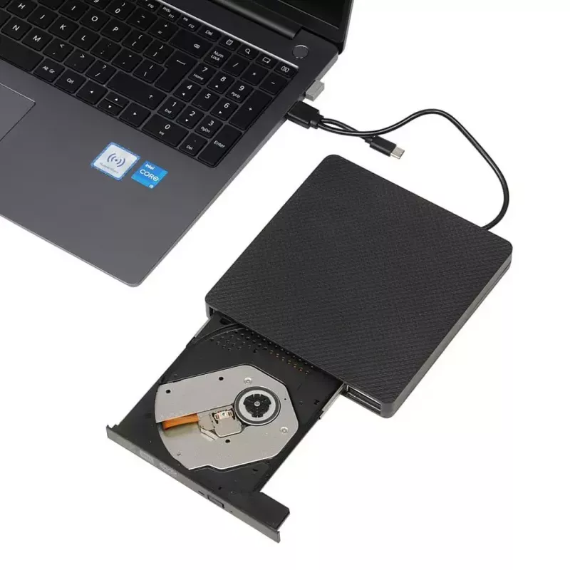 Unidad óptica IBOX IED03 DVD±RW USB 3.1 Gen1 (USB-C) Negra, Bandeja, 24x CD / 8x DVD