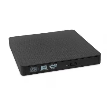 Unidad óptica IBOX IED03 DVD±RW USB 3.1 Gen1 (USB-C) Negra, Bandeja, 24x CD / 8x DVD