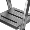 Krause Safety 126313 escalera plegable autoportante, 3 peldaños, plateada