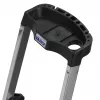 Krause Safety 126313 escalera plegable autoportante, 3 peldaños, plateada