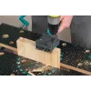Herramienta de montaje Wolfcraft Dübelmeister para tacos 6/8/10 mm, grosor de placa 1,2–30 mm, plástico/acero, negro