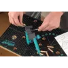 Herramienta de montaje Wolfcraft Dübelmeister para tacos 6/8/10 mm, grosor de placa 1,2–30 mm, plástico/acero, negro