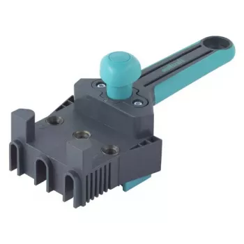 Herramienta de montaje Wolfcraft Dübelmeister para tacos 6/8/10 mm, grosor de placa 1,2–30 mm, plástico/acero, negro