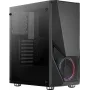Aerocool PGS Zauron FRGB-G-BK-v1 caja de PC gaming Midi Tower, ATX/micro-ATX/Mini-ITX, vidrio templado, FRGB, negra