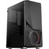 Aerocool PGS Zauron FRGB-G-BK-v1 caja de PC gaming Midi Tower, ATX/micro-ATX/Mini-ITX, vidrio templado, FRGB, negra