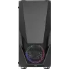 Aerocool PGS Zauron FRGB-G-BK-v1 caja de PC gaming Midi Tower, ATX/micro-ATX/Mini-ITX, vidrio templado, FRGB, negra