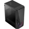 Aerocool PGS Zauron FRGB-G-BK-v1 caja de PC gaming Midi Tower, ATX/micro-ATX/Mini-ITX, vidrio templado, FRGB, negra