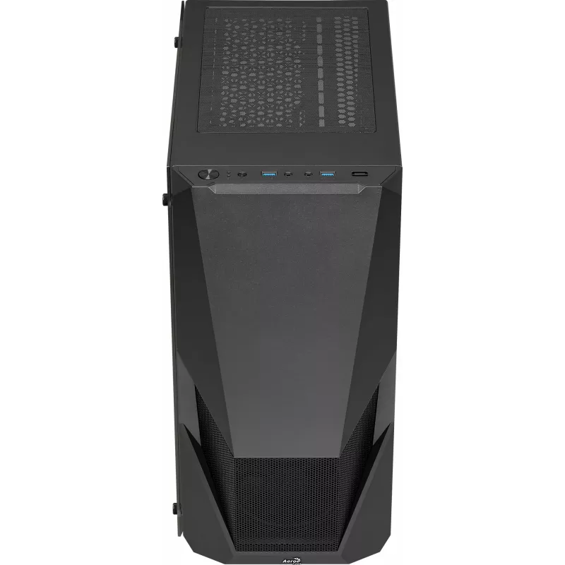 Aerocool PGS Zauron FRGB-G-BK-v1 caja de PC gaming Midi Tower, ATX/micro-ATX/Mini-ITX, vidrio templado, FRGB, negra