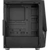 Aerocool PGS Zauron FRGB-G-BK-v1 caja de PC gaming Midi Tower, ATX/micro-ATX/Mini-ITX, vidrio templado, FRGB, negra