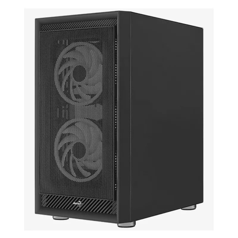 Aerocool PGS Graphite-G-BK-v2 FRGB caja de PC Midi Tower, ATX, negra