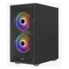 Aerocool PGS Graphite-G-BK-v2 FRGB caja de PC Midi Tower, ATX, negra