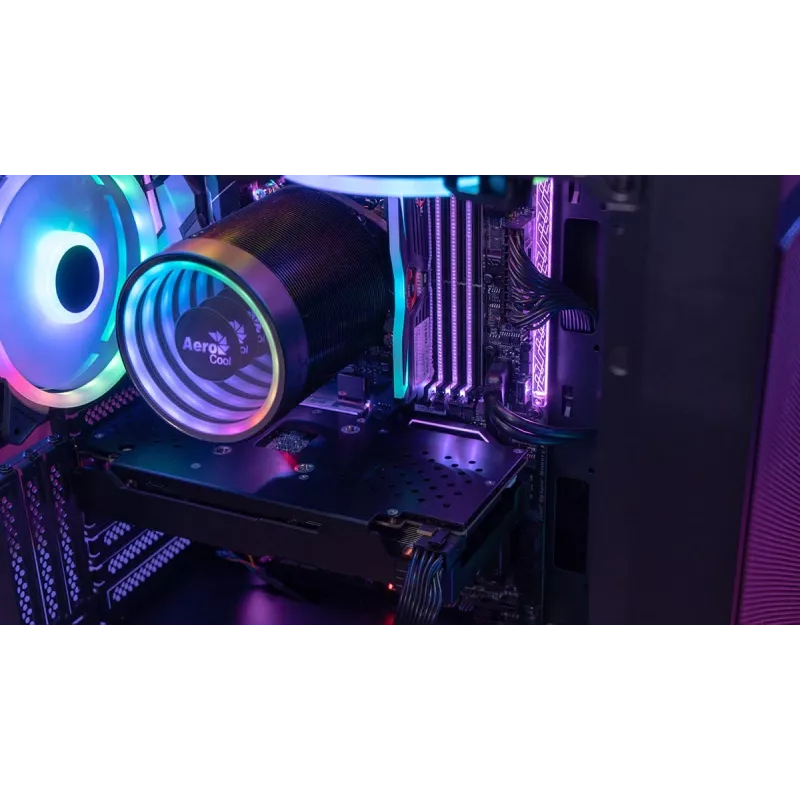 Aerocool PGS Graphite-G-BK-v2 FRGB caja de PC Midi Tower, ATX, negra