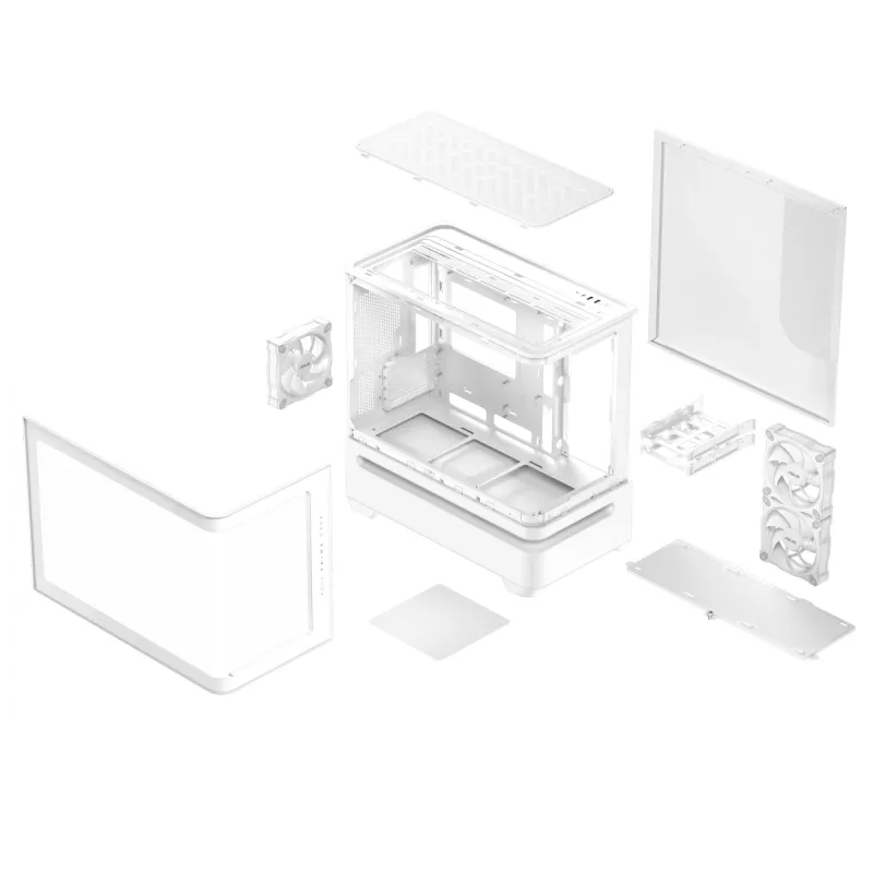 ASUS PRIME AP202 ARGB torre Midi blanco