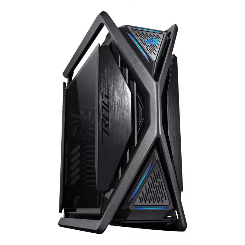 Caja de PC ASUS ROG Hyperion GR701 BTF Edition torre — negra, cristal templado, compatible con E-ATX/ATX/microATX, GPU 46 cm, radiador superior 420 mm