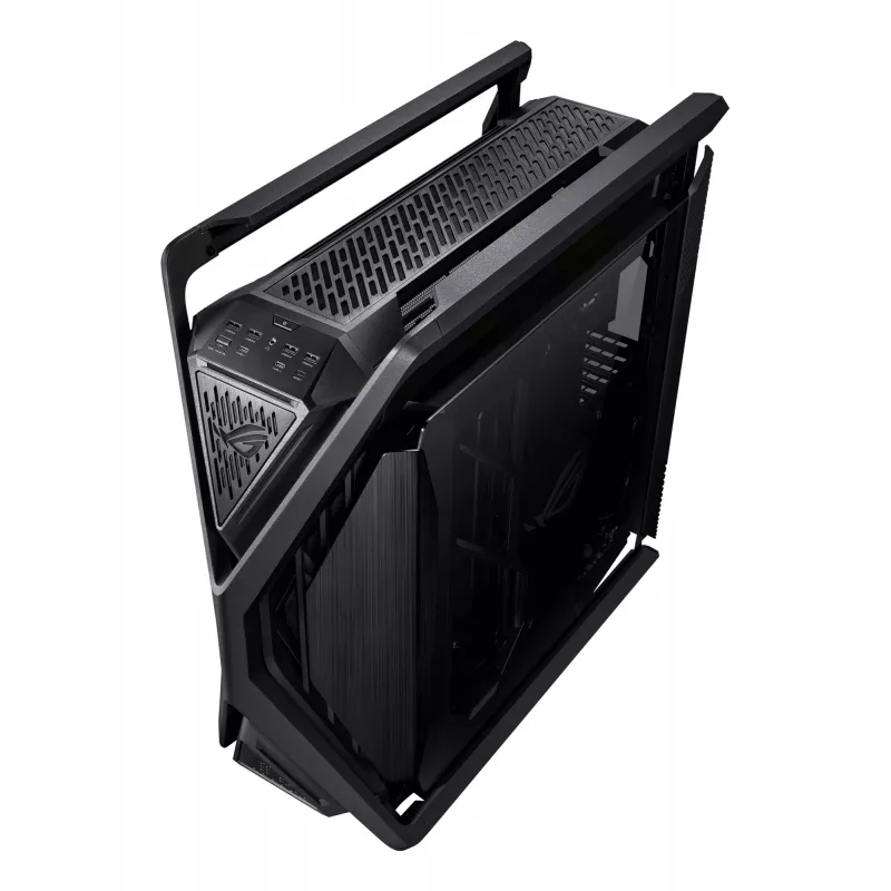 Caja de PC ASUS ROG Hyperion GR701 BTF Edition torre — negra, cristal templado, compatible con E-ATX/ATX/microATX, GPU 46 cm, radiador superior 420 mm