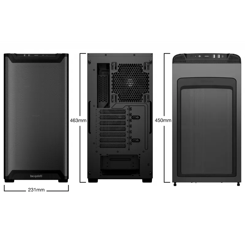 Caja de PC be quiet! PURE BASE 501 Airflow torre Midi negra