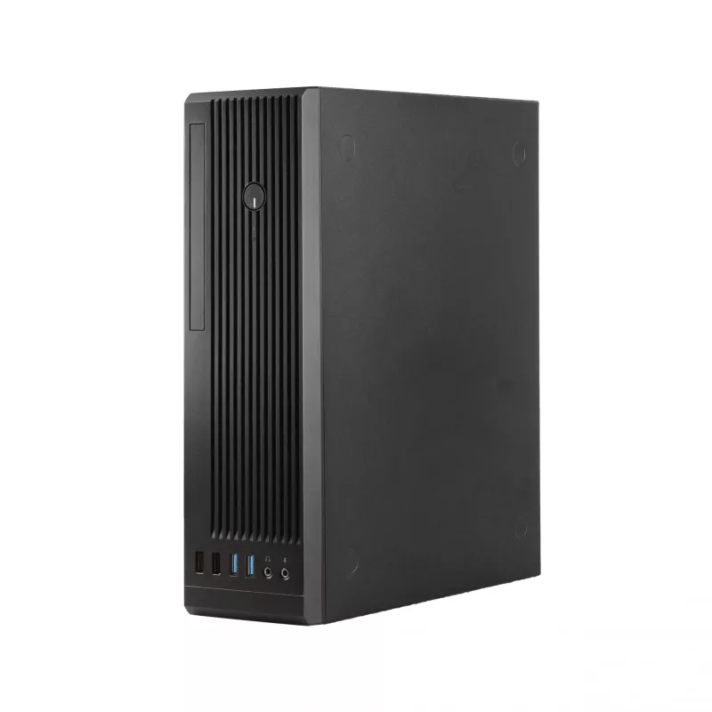 Chieftec UNI Series BE-10B-300 caja de PC Small Form Factor, microATX/Mini-ITX, con fuente TFX de 300 W incluida, 2x USB 3.2 Gen 1, 2x USB 2.0, negra