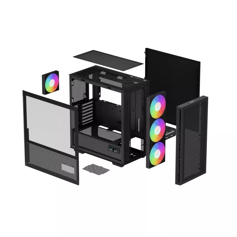 Caja DEEPCOOL Ch560 Digital torre Midi - negra