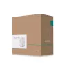 DeepCool CH360 caja de PC Micro-ATX, vidrio templado, sin fuente de alimentación, blanca