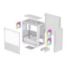 DeepCool CH360 caja de PC Micro-ATX, vidrio templado, sin fuente de alimentación, blanca