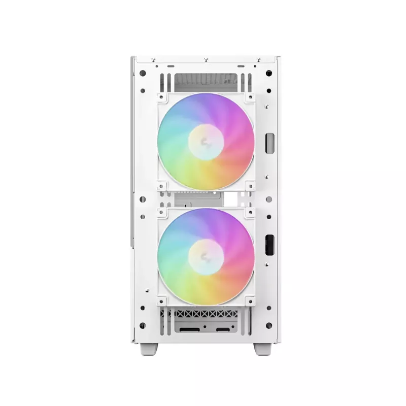 DeepCool CH360 caja de PC Micro-ATX, vidrio templado, sin fuente de alimentación, blanca