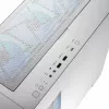Caja de PC MODECOM HORIZON FLOW MIDI blanca — torre Midi, ARGB, cristal templado, micro ATX, USB-C, 3x140mm delante, 1x140mm detrás, GPU hasta 400 mm, altura de disipador de CPU 172 mm