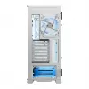 Caja de PC MODECOM HORIZON FLOW MIDI blanca — torre Midi, ARGB, cristal templado, micro ATX, USB-C, 3x140mm delante, 1x140mm detrás, GPU hasta 400 mm, altura de disipador de CPU 172 mm