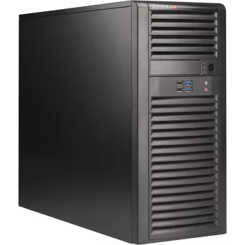 Caja de PC Supermicro CSE-732D4-668B Midi Tower, negra, EATX/ATX/Micro ATX, 2x5,25 pulgadas, 5x3,5 pulgadas, fuente de alimentación 668W incluida