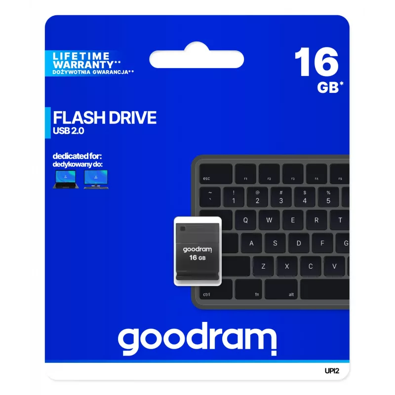 Memoria USB Goodram UPI2 16 GB USB Type-A 2.0 negra