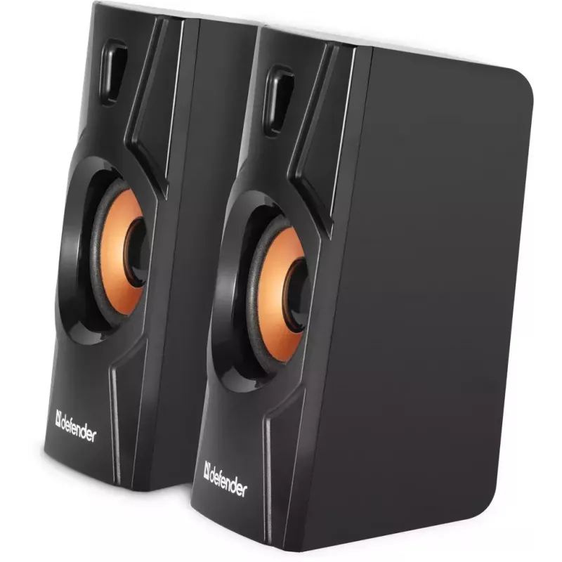 Altavoz de sobremesa con cable DEFENDER Aurora S8 — 2.0, 8 W RMS, alimentación USB, 3,5 mm, negro