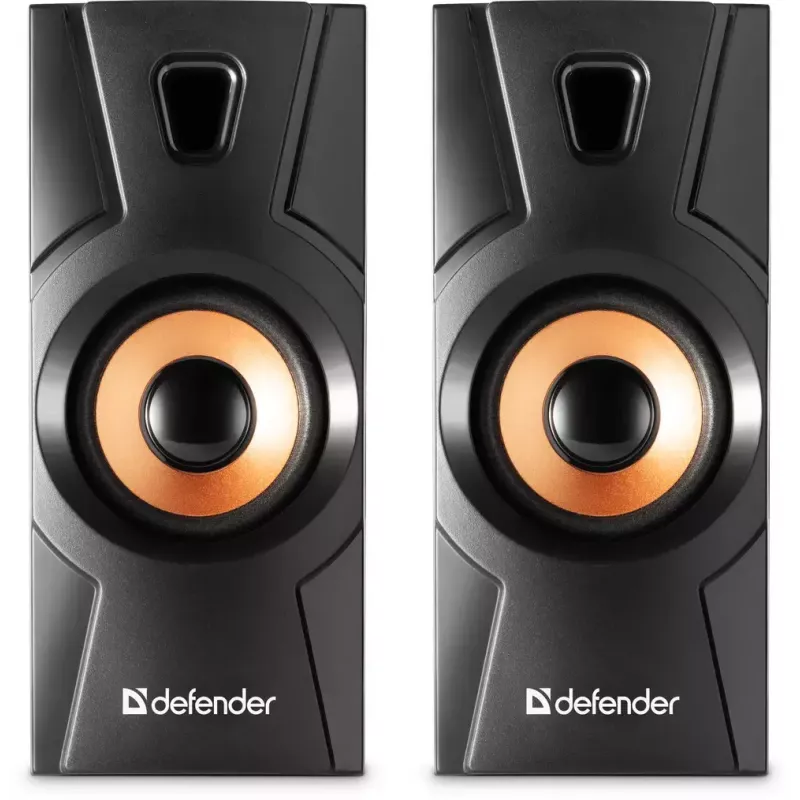 Altavoz de sobremesa con cable DEFENDER Aurora S8 — 2.0, 8 W RMS, alimentación USB, 3,5 mm, negro