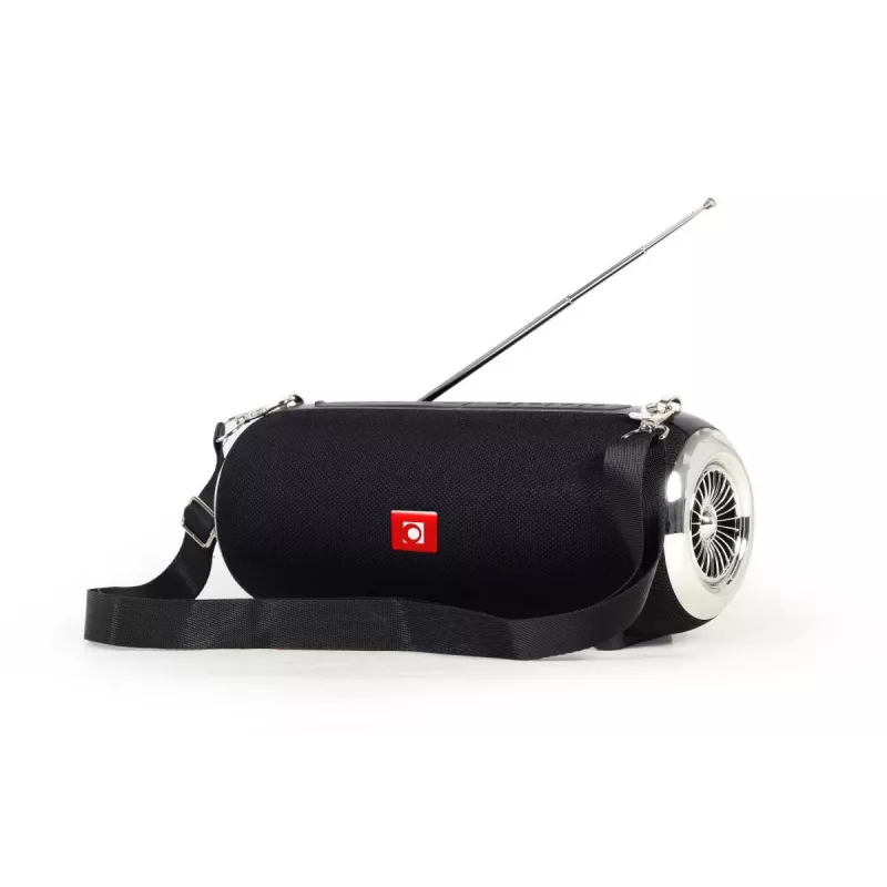 Altavoz portátil BT GEMBIRD con radio FM y antena - Negro