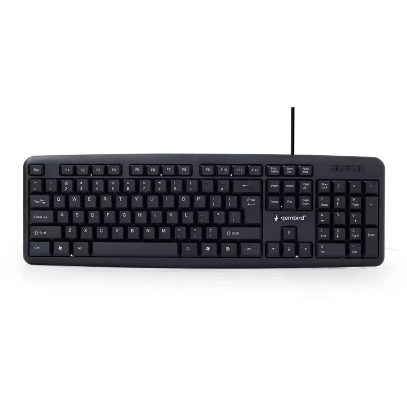 GEMBIRD KB-U-103 Estándar - Teclado - Con cable USB - Negro - Qwerty US/Int'l
