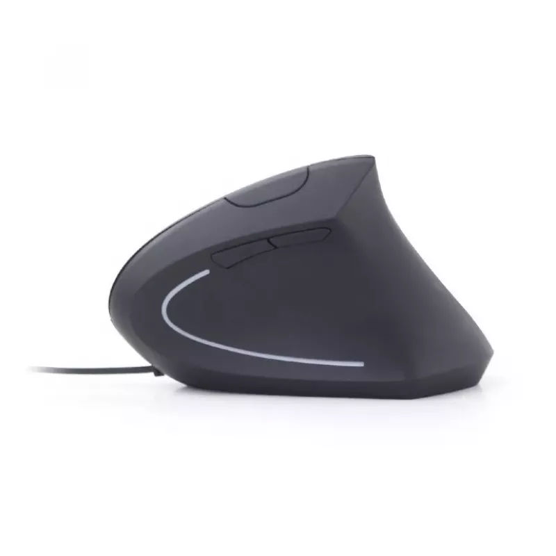 Ratón óptico GEMBIRD MUS-ERGO-01 - ergonómico, 6 botones, rueda, USB, Negro