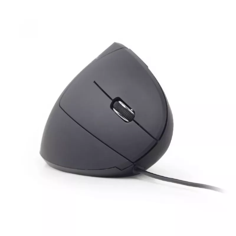 Ratón óptico GEMBIRD MUS-ERGO-01 - ergonómico, 6 botones, rueda, USB, Negro