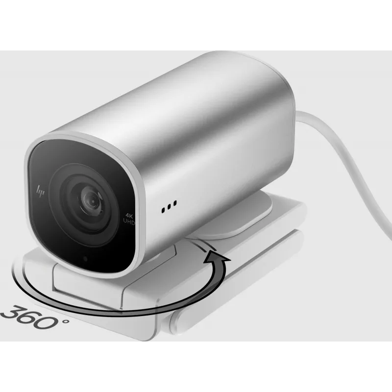 HP 960 Webcam de streaming 4K, 8 MP, 3840 x 2160 píxeles, 4K Ultra HD, 30 fps, 5x, Hogar