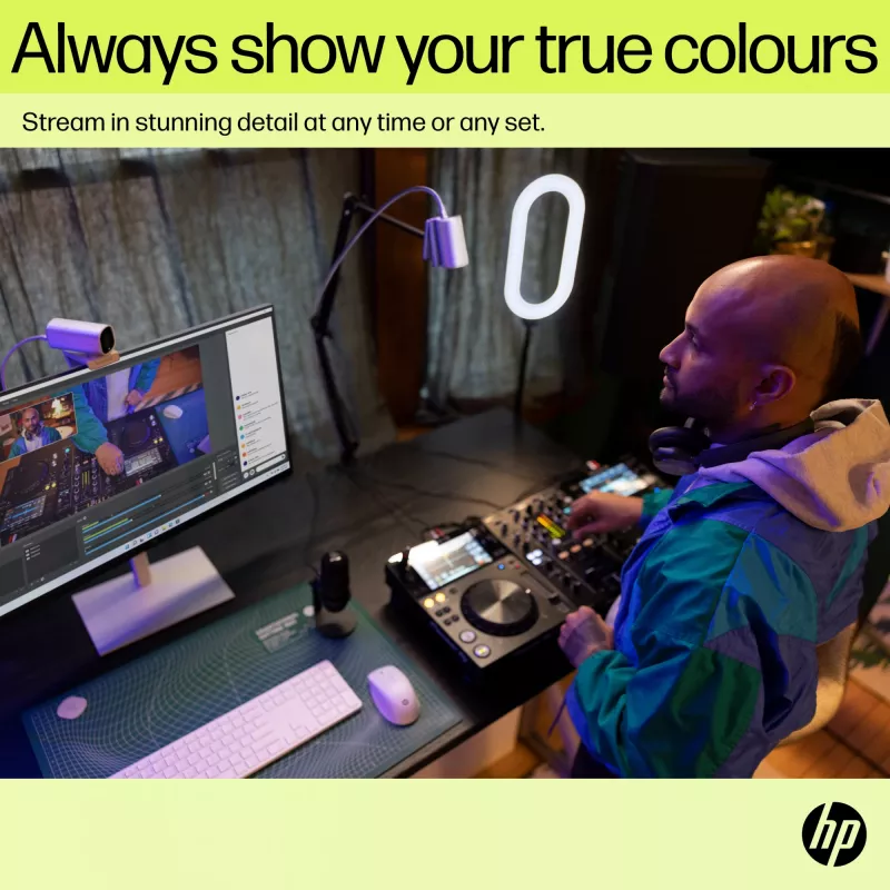 HP 960 Webcam de streaming 4K, 8 MP, 3840 x 2160 píxeles, 4K Ultra HD, 30 fps, 5x, Hogar