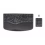 HP 960 Teclado inalámbrico ergonómico, formato completo (100%), inalámbrico, RF Wireless + Bluetooth, membrana, QWERTZ, Negro