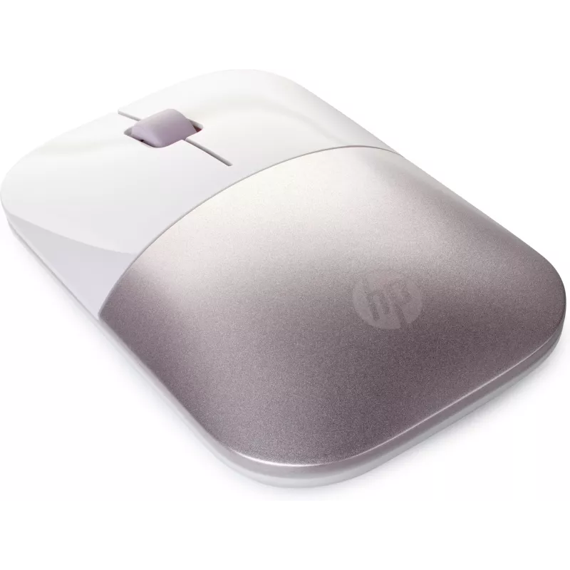 HP Ratón inalámbrico Z3700 – Blanco/Rosa, ambidiestro, RF Wireless, 1200 dpi, Rosa, Blanco