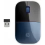 HP Ratón inalámbrico Z3700, ambidiestro, Blue LED, RF Wireless, 1200 DPI, Negro, Azul