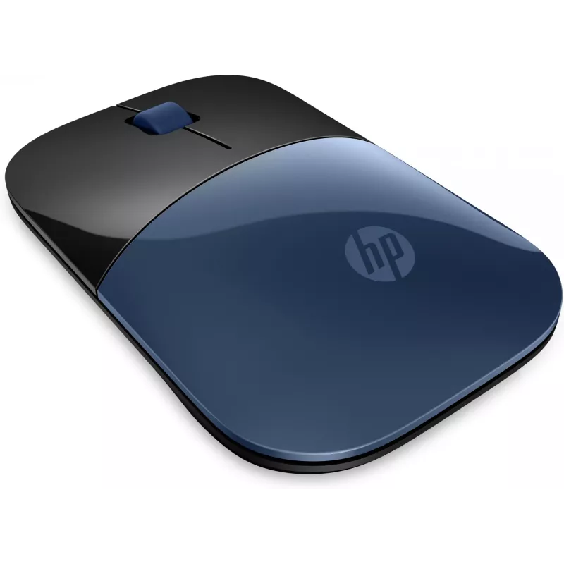 HP Ratón inalámbrico Z3700, ambidiestro, Blue LED, RF Wireless, 1200 DPI, Negro, Azul