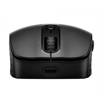 HP 690 Ratón inalámbrico recargable, ambidiestro, Bluetooth, 4000 DPI, Negro