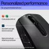 HP 690 Ratón inalámbrico recargable, ambidiestro, Bluetooth, 4000 DPI, Negro