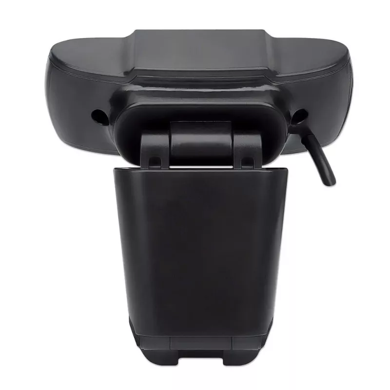 Manhattan Webcam USB, dos megapíxeles (precio especial), 1080p Full HD, USB-A, micrófono integrado, base con clip ajustable, 30 fotogramas por segundo, negro, tres años de garantía, caja