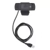 Manhattan Webcam USB, dos megapíxeles (precio especial), 1080p Full HD, USB-A, micrófono integrado, base con clip ajustable, 30 fotogramas por segundo, negro, tres años de garantía, caja